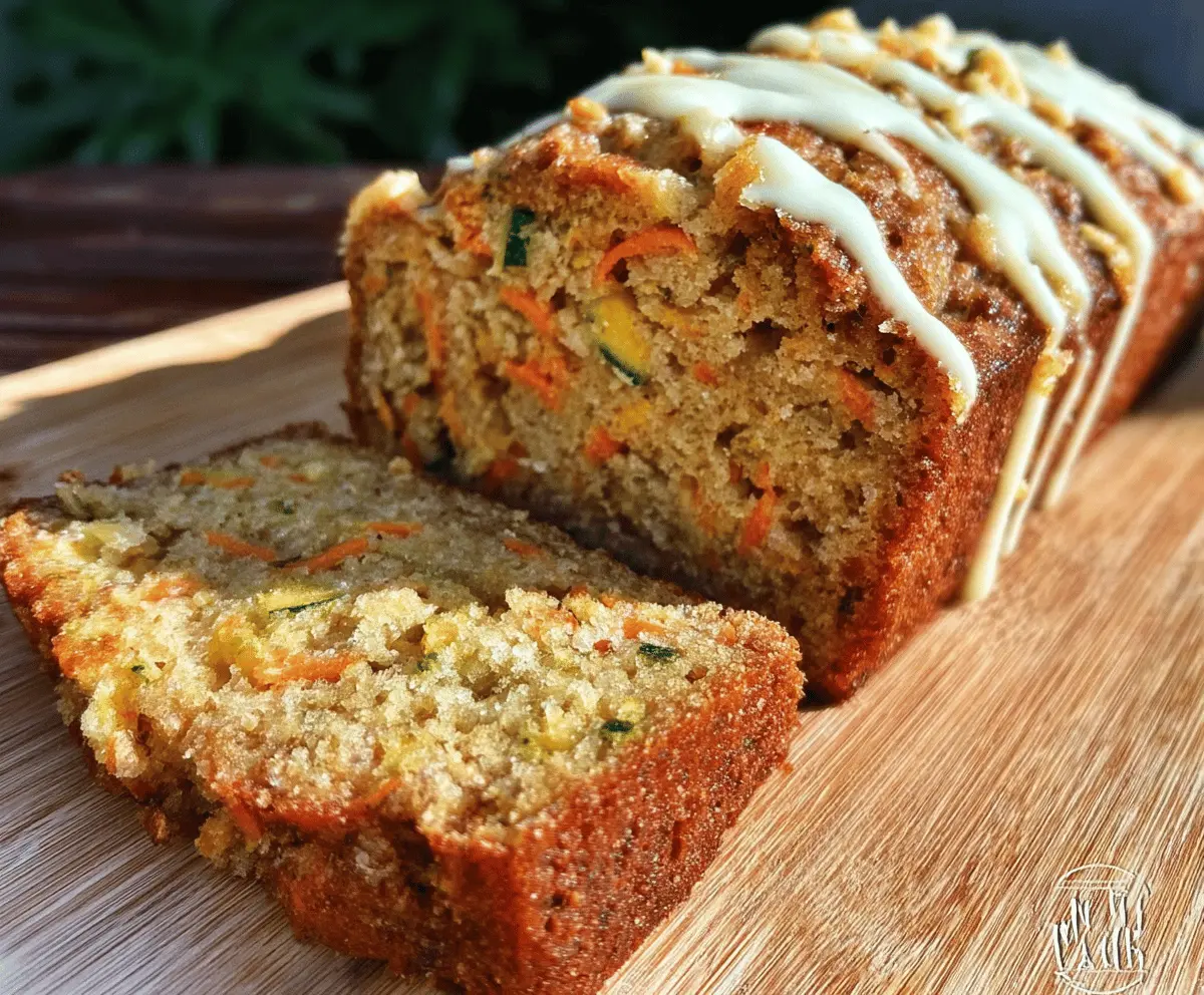 Moist Carrot Apple Zucchini Bread Recipe