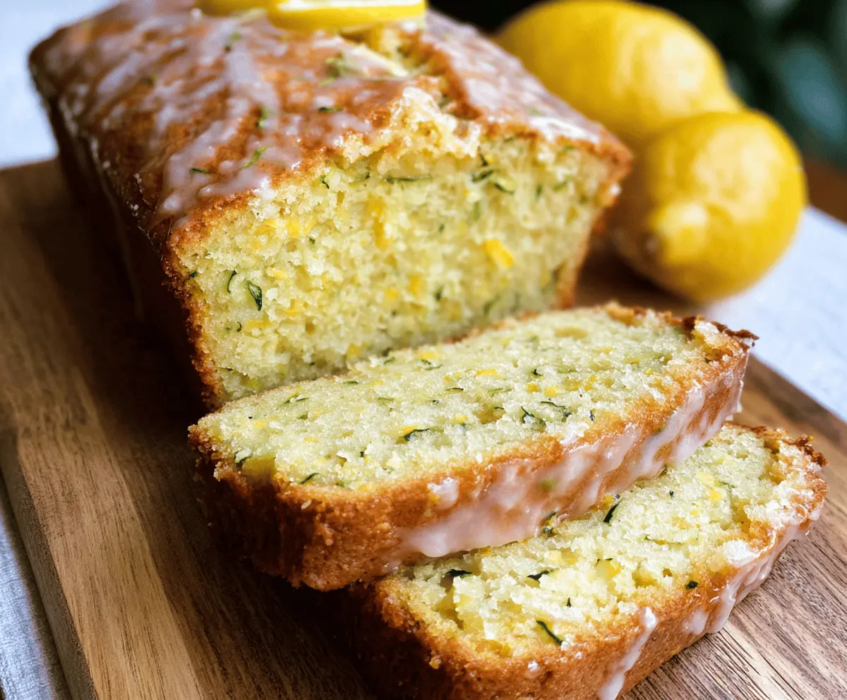 Moist Lemon Zucchini Bread Recipe