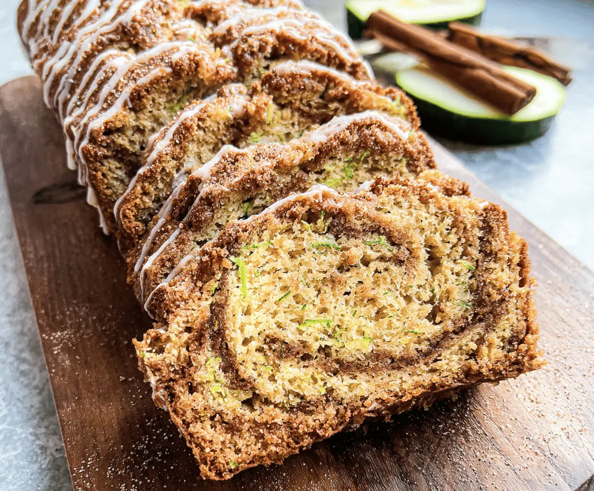 Easy Cinnamon Swirl Zucchini Bread Recipe