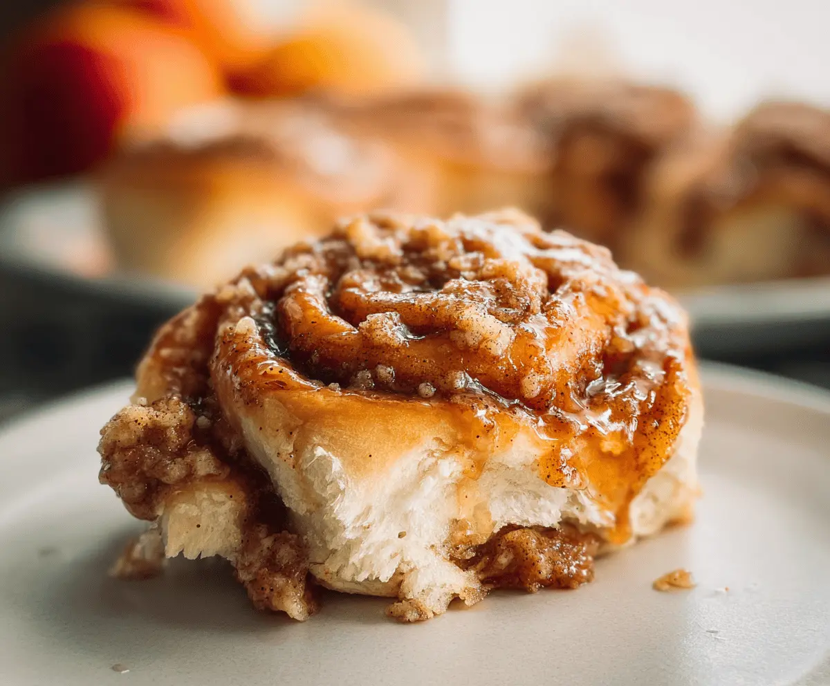 Peach Cobbler Cinnamon Rolls Recipe