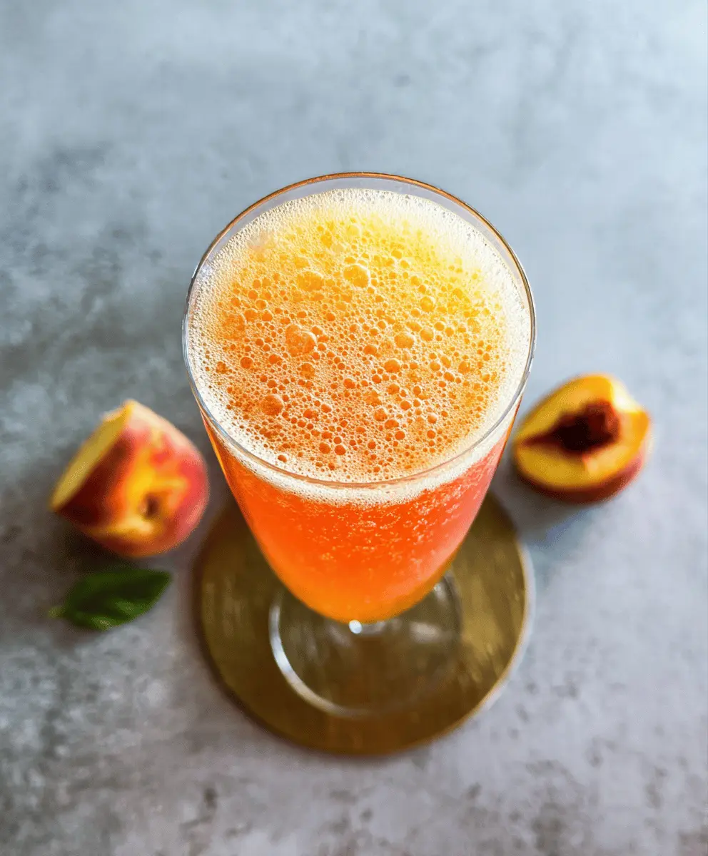 Easy Peach Bellini Recipe for Summer Drinks