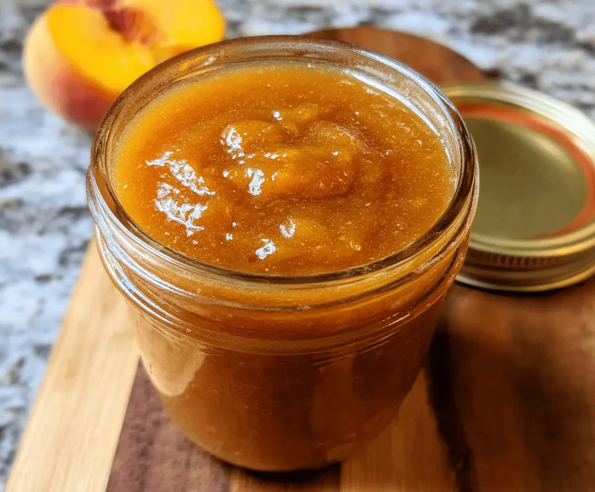 Easy Homemade Crockpot Peach Butter Recipe
