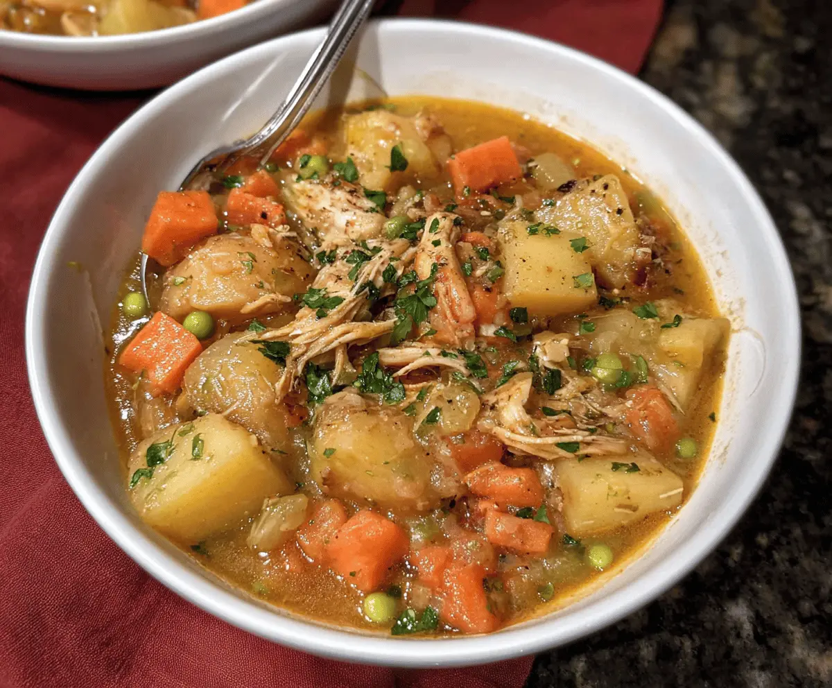 Easy Slow Cooker Chicken Stew for Comfort Meals