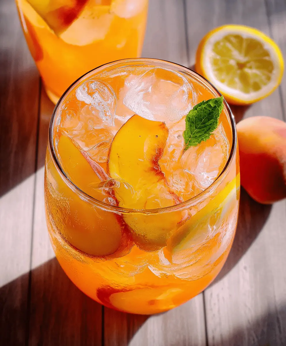 Refreshing Homemade Peach Lemonade Recipe
