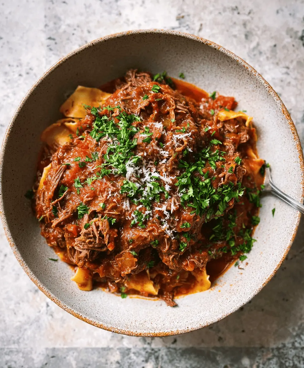 Easy Slow Cooker Beef Ragu Recipe
