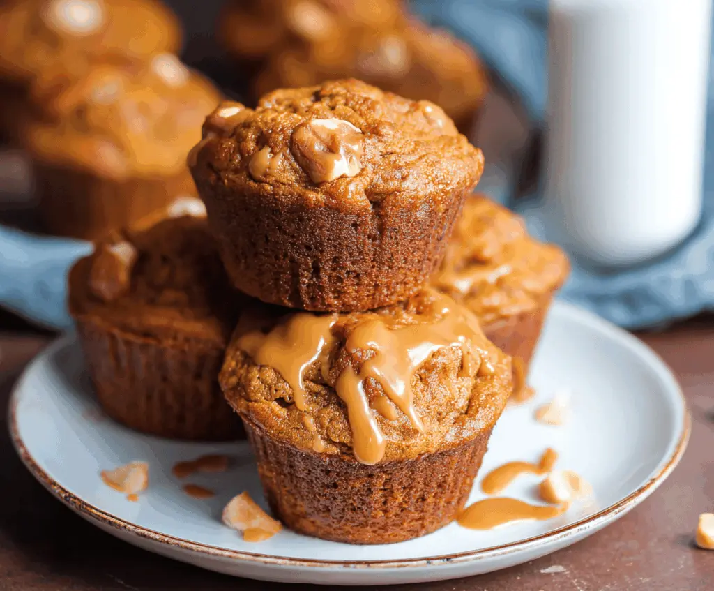 Delicious homemade pumpkin butterscotch muffins with a golden top and gooey butterscotch chips, perfect for fall baking.