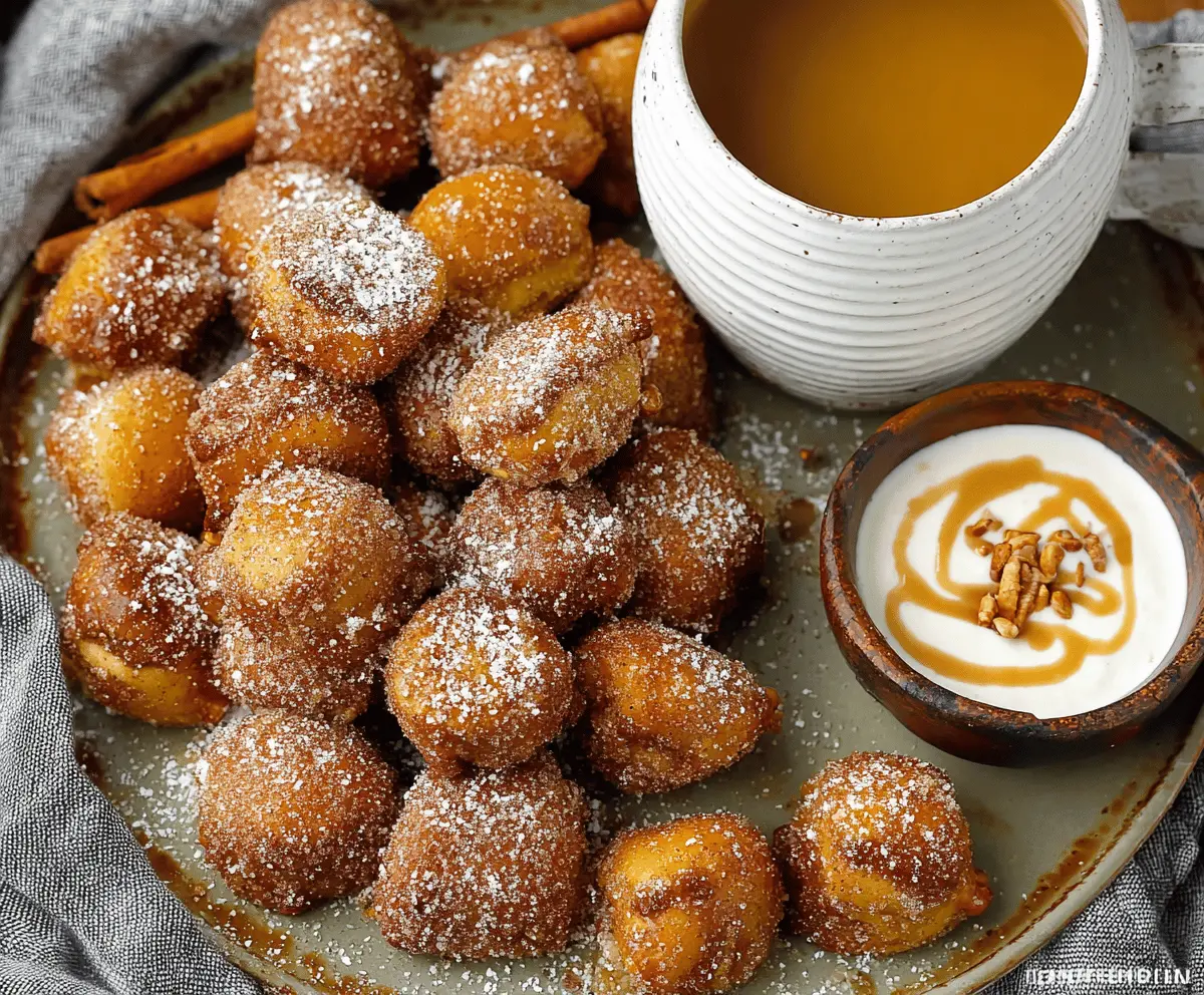 Golden pumpkin-shaped pretzel bites topped with orange icing and sprinkles, perfect for fall snacks and Halloween treats.