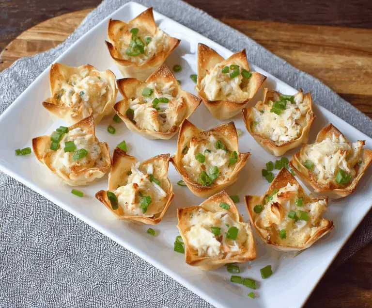 Crab Rangoon Wonton Cups