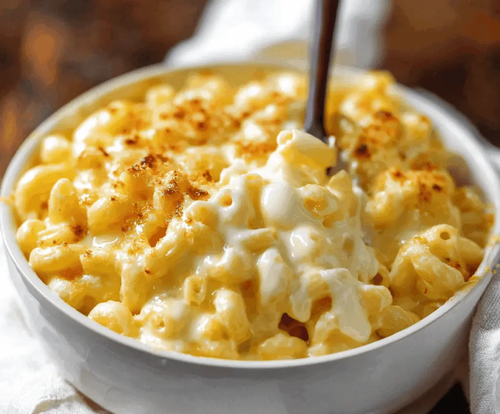 Creamy Joanna Gaines Mac and Cheese with Melted Cream Cheese and Cheddar Cheese
