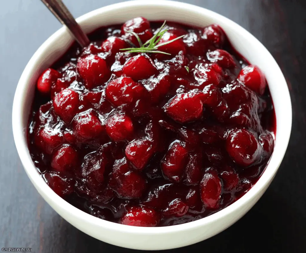 Delicious homemade slow cooker cranberry sauce with fresh cranberries and orange zest