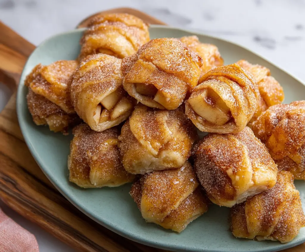 Delicious homemade Apple Pie Bites with flaky crust and fresh apple filling, perfect for snacking.