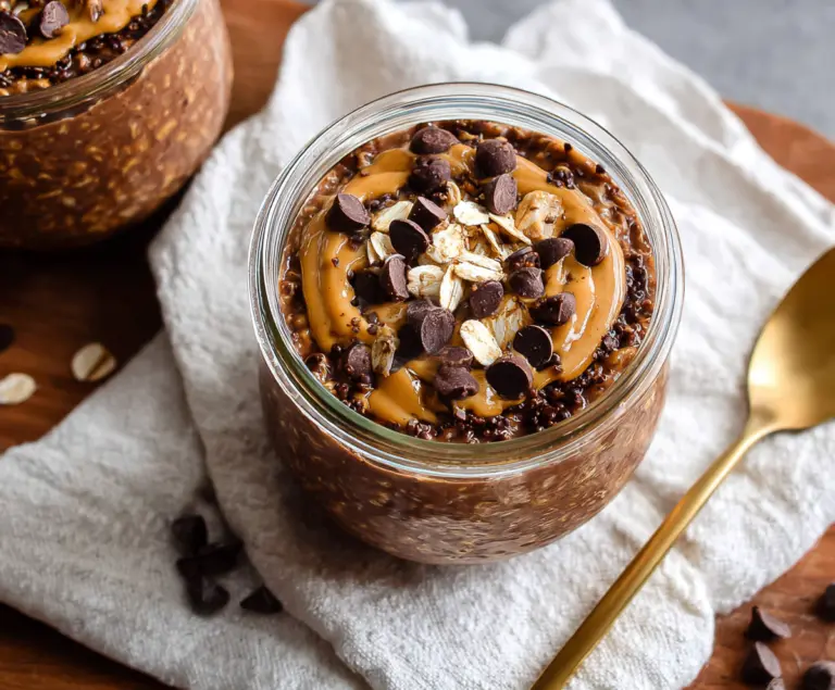 Chocolate Peanut Butter Overnight Oats