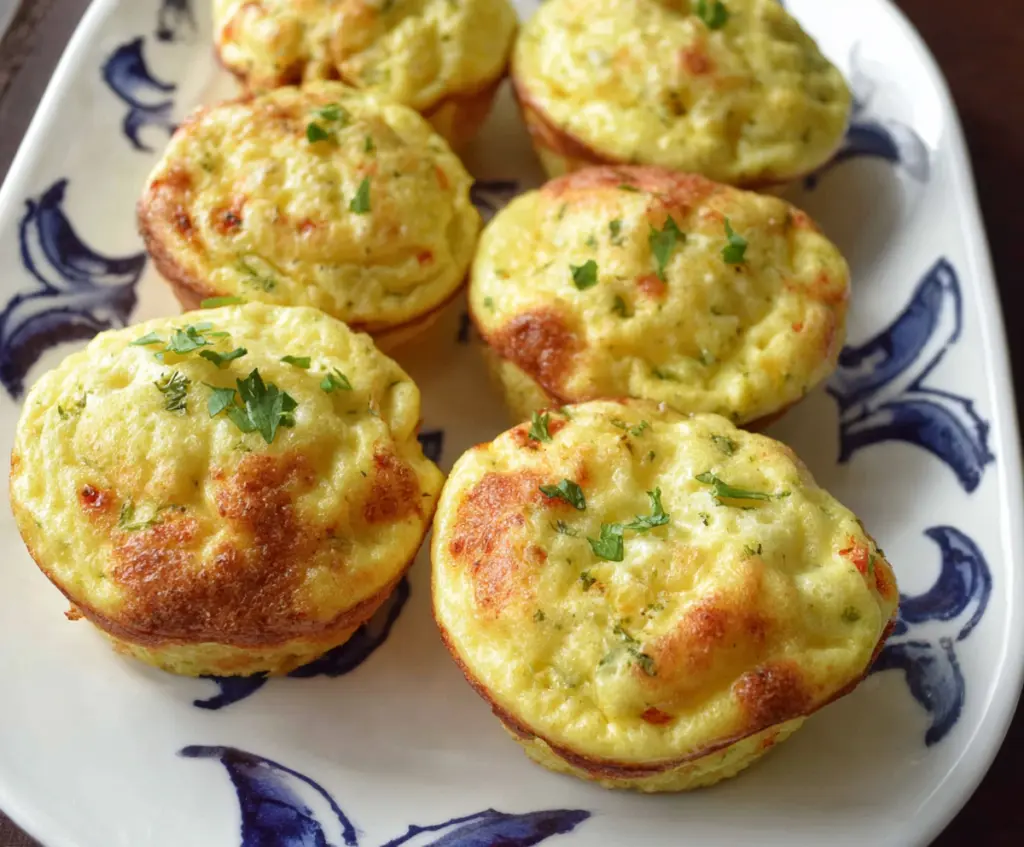 Delicious cottage cheese egg muffin, nutritious breakfast option with fluffy texture and golden crust.