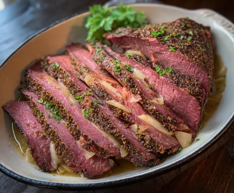 Brown Sugar Dijon Corned Beef Brisket