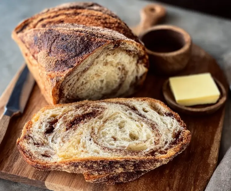 Cinnamon Sugar Swirl Sourdough Bread
