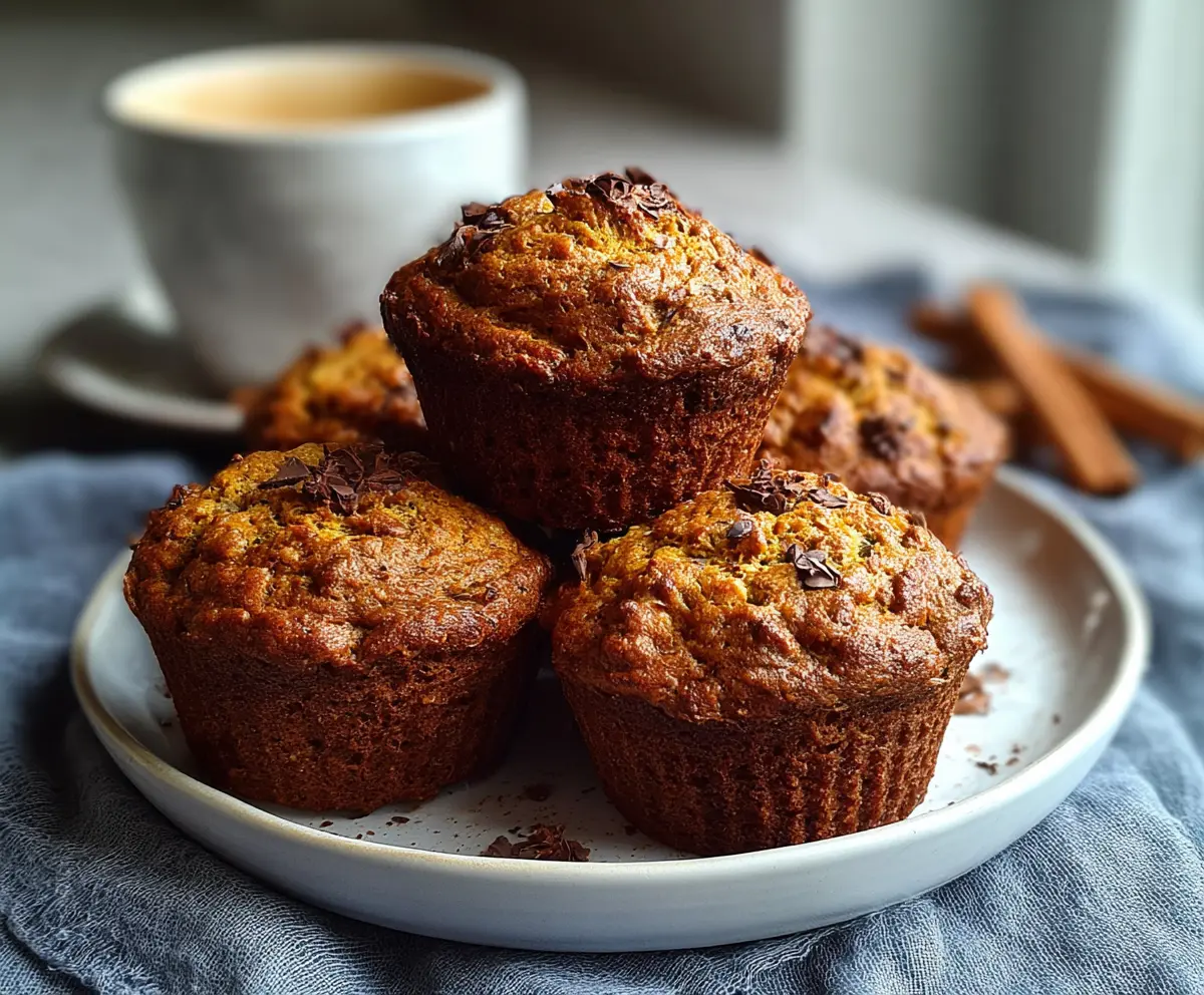Gingerbread Cottage Cheese Breakfast Muffins served in a bowl with cinnamon and ginger spices