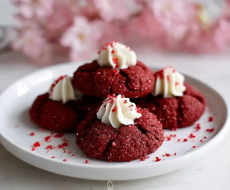Hershey’s Red Velvet Blossoms Cookies