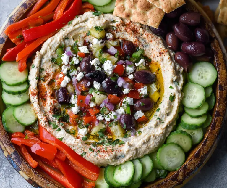 Mediterranean Hummus Dip Platter