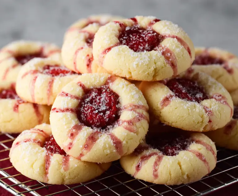 Raspberry Shortbread Cookies