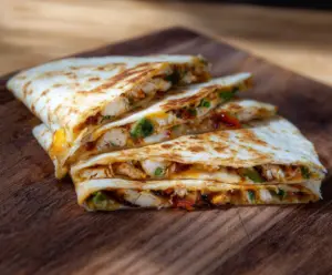 Delicious Southwest Chicken Quesadillas with melted cheese and spicy flavor served on a plate.