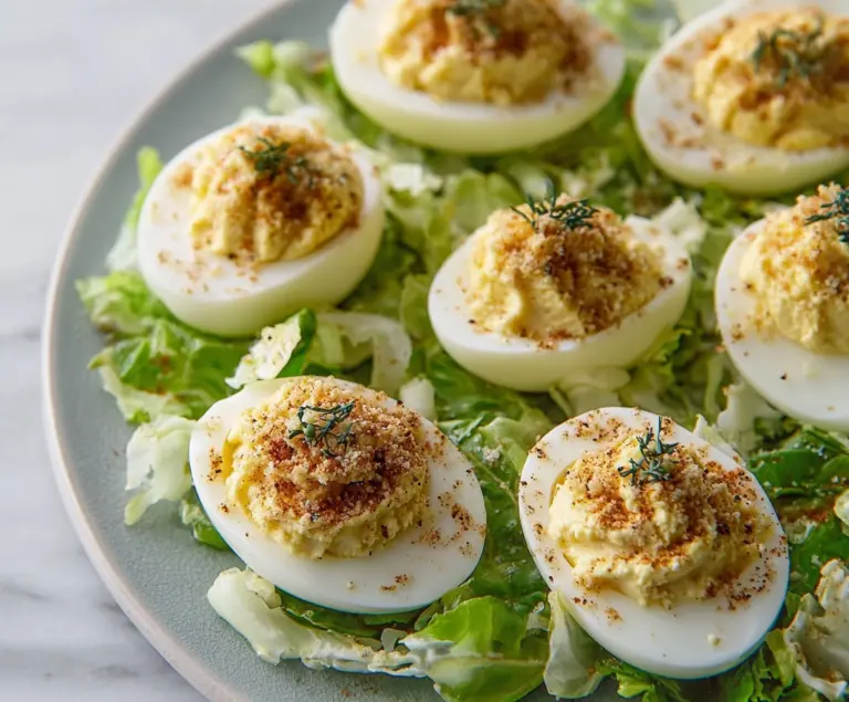 Caesar Deviled Eggs