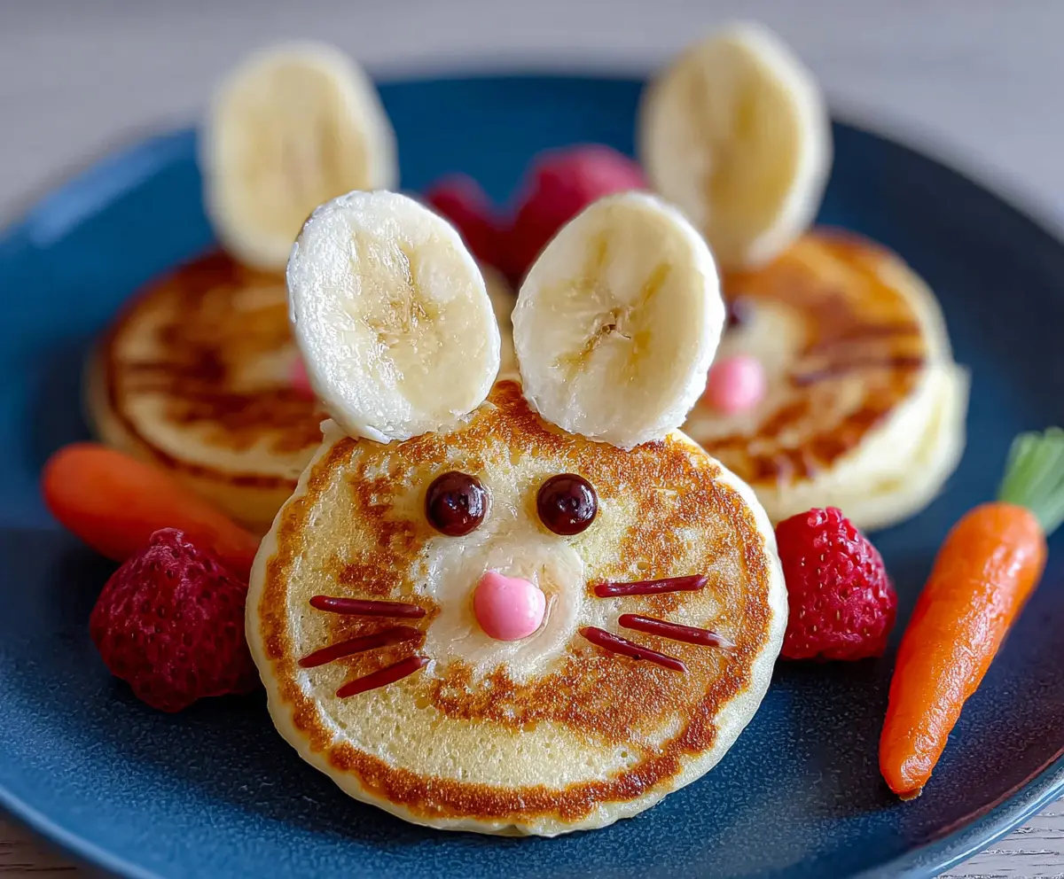 Delicious Easter Bunny Pancake Bites with colorful toppings for a festive breakfast