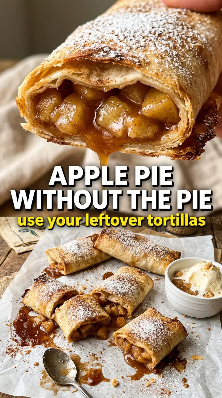 Apple Pie Tortillas crispy cinnamon apples