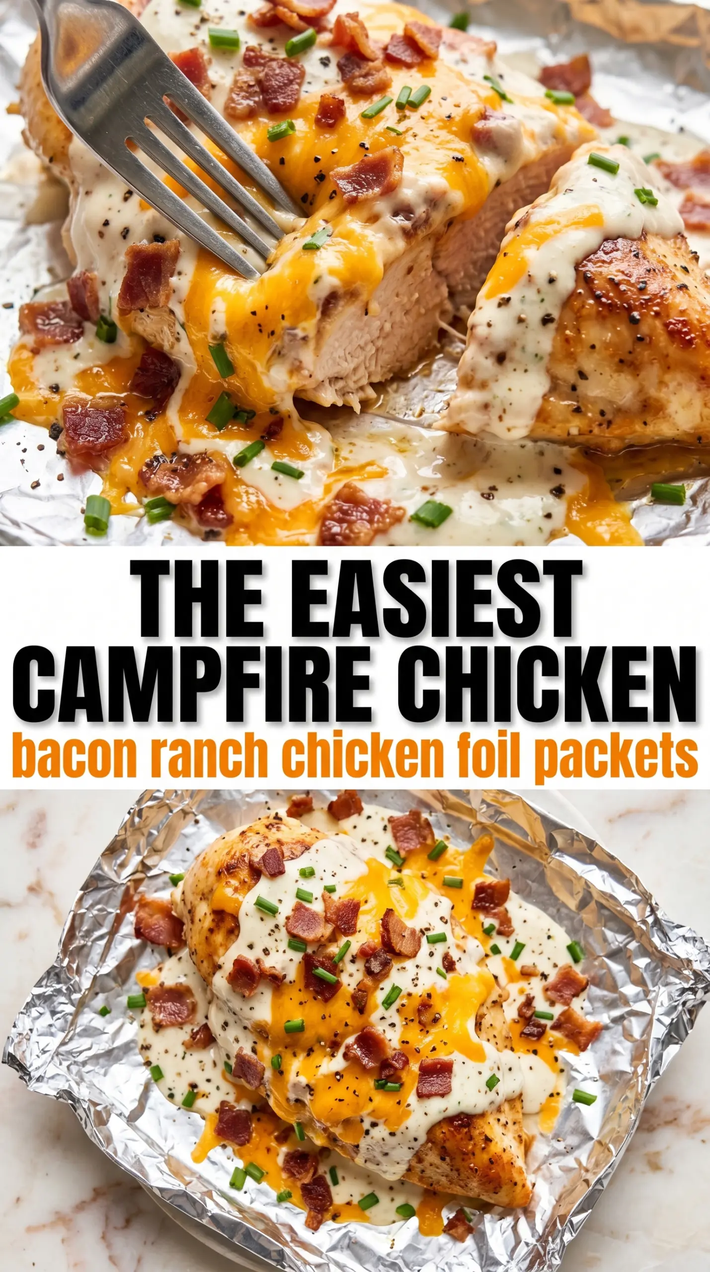 Bacon Ranch Chicken Foil Packets smoky cheesy