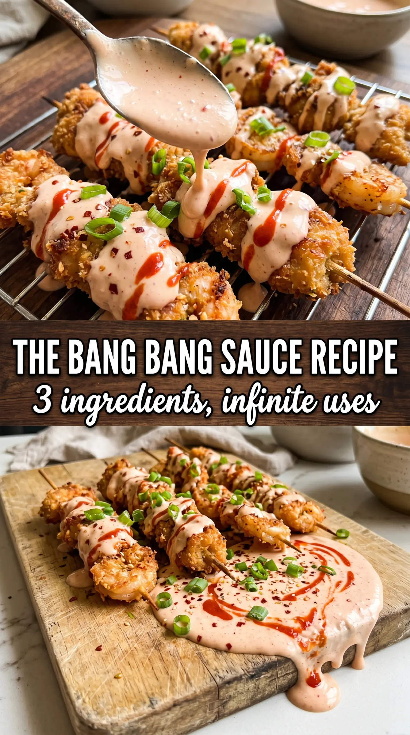Bang Bang Chicken Skewers spicy grilled chicken