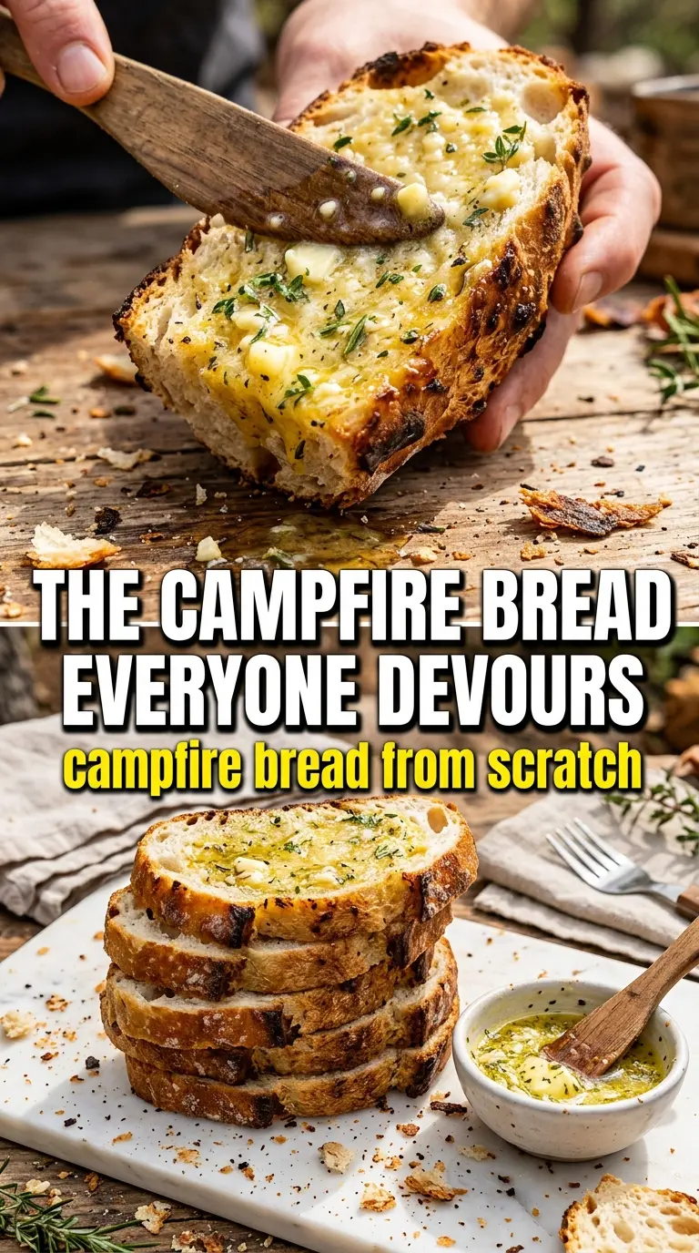 Campfire Bread rustic golden stick bread