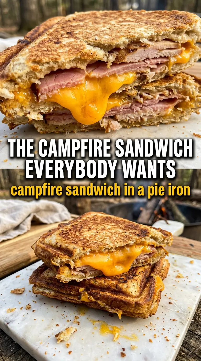 Campfire Sandwich toasted melty grilled