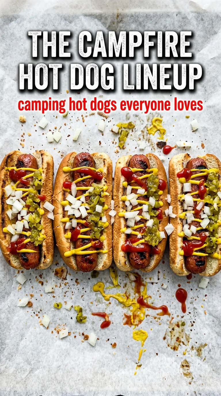 Camping Hot Dogs campfire charred smoky