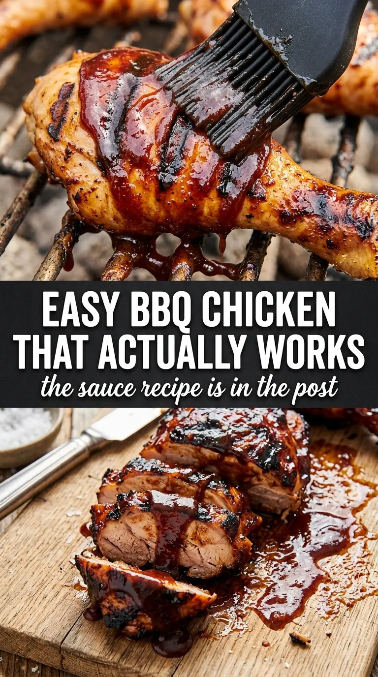 Easy Juicy BBQ Chicken smoky glazed grilled chicken