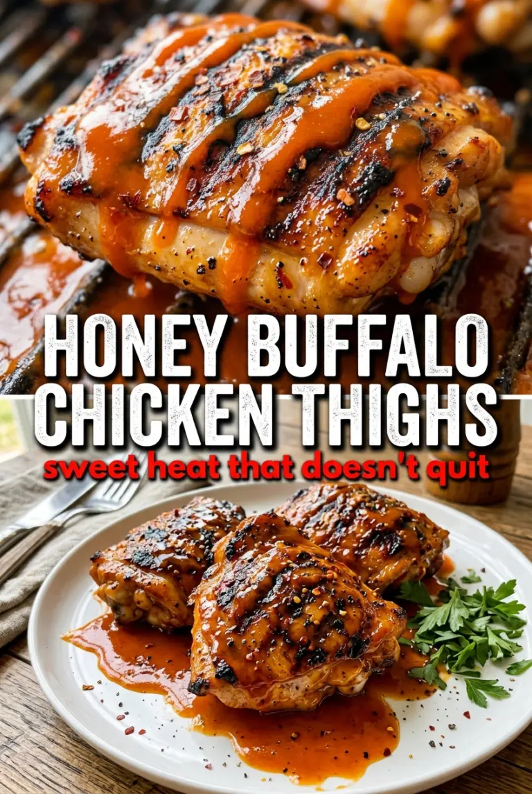 Grilled Honey Buffalo Chicken Thighs