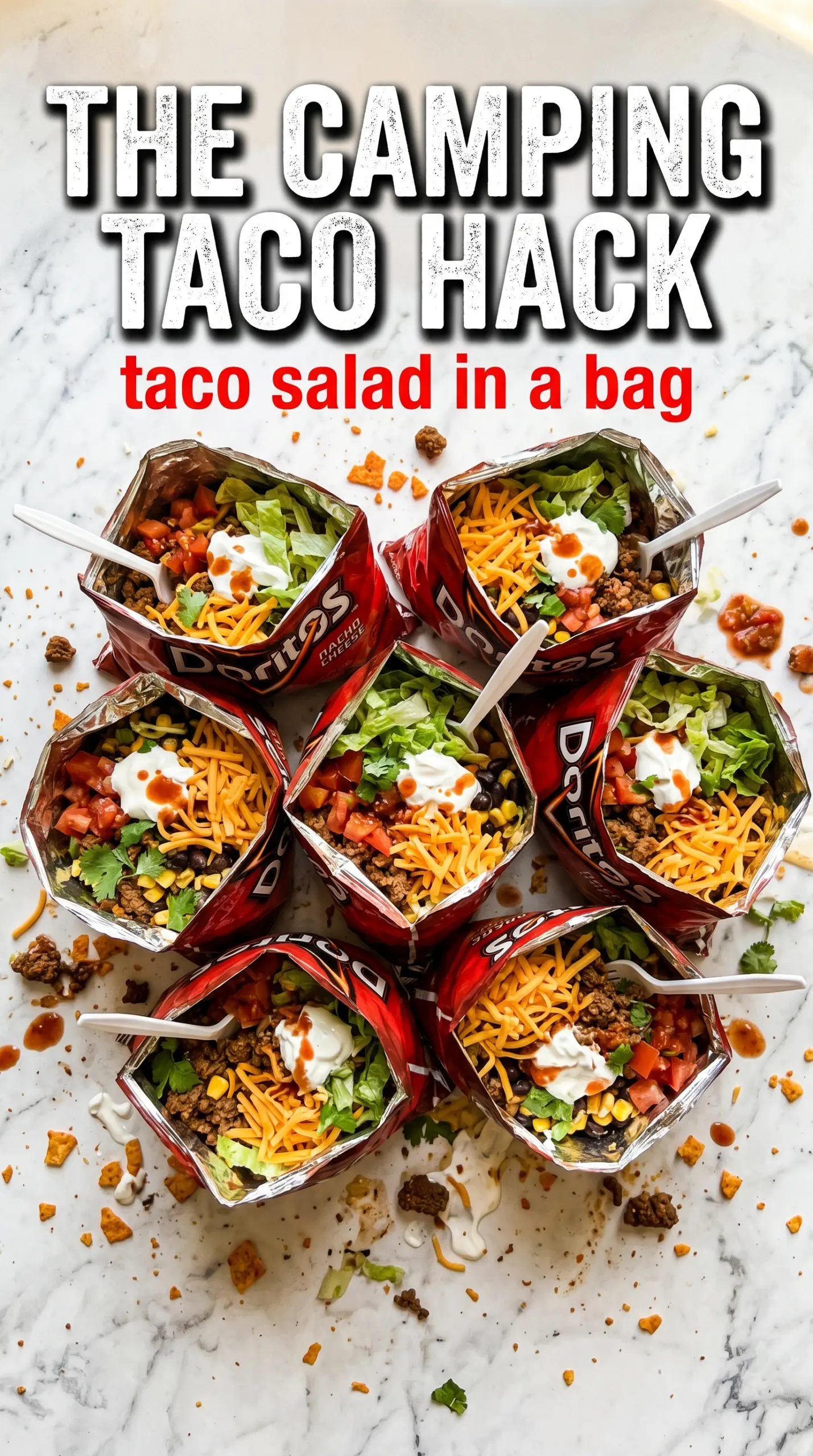 Taco Salad In A Bag crunchy loaded chip bags