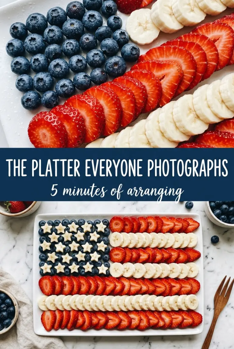 American Flag Fruit Platter