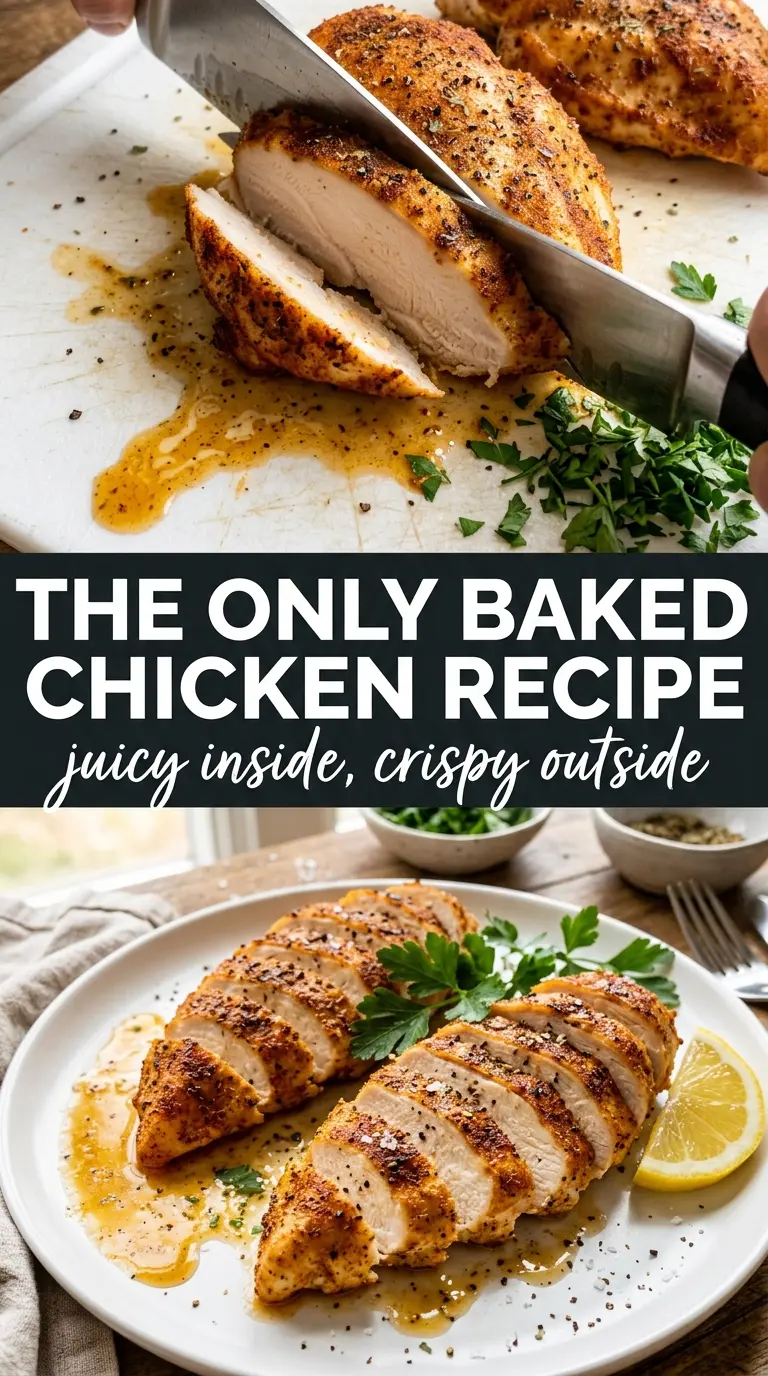 Baked Chicken Breasts golden herb crust, juicy interior, simple weeknight