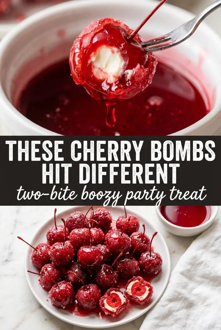 Boozy Cherry Bombs