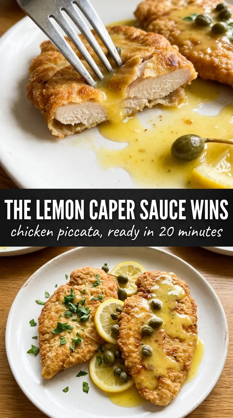 Chicken Piccata bright lemon-caper chicken