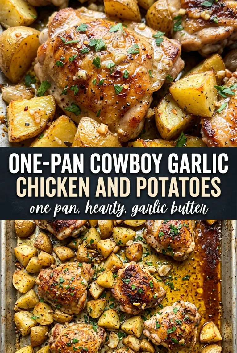 One-Pan Cowboy Garlic Chicken and Potatoes
