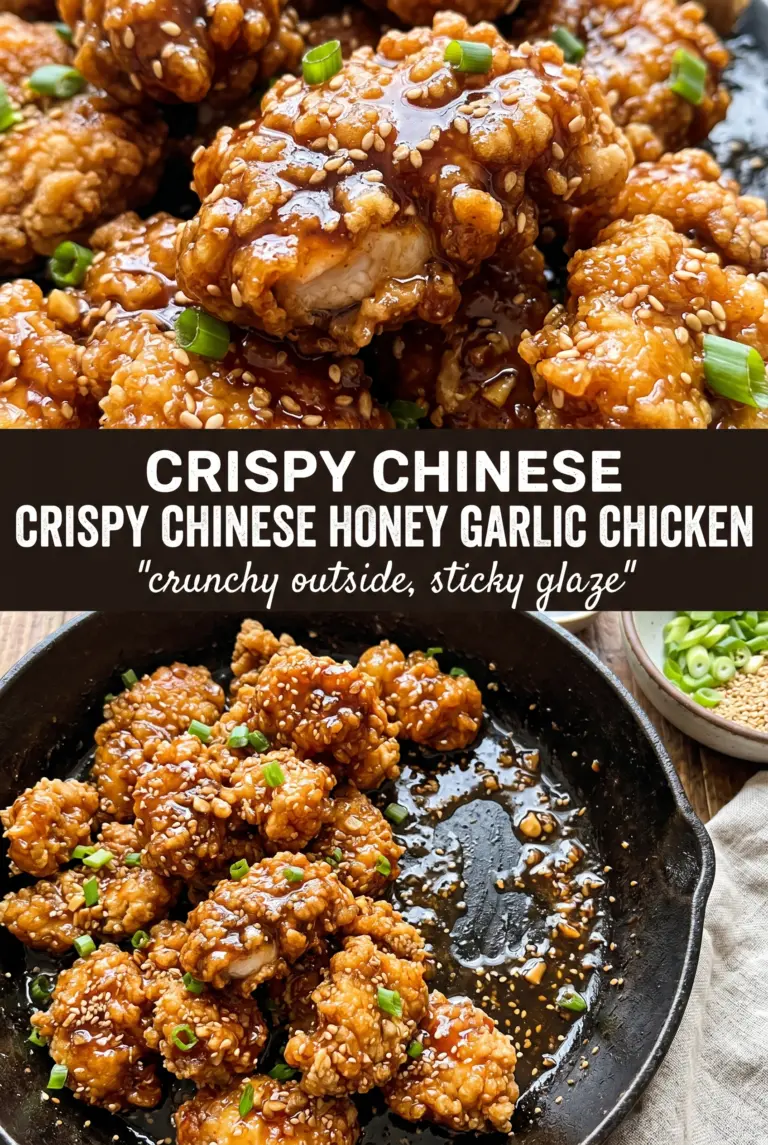Crispy Chinese Honey Garlic Chicken