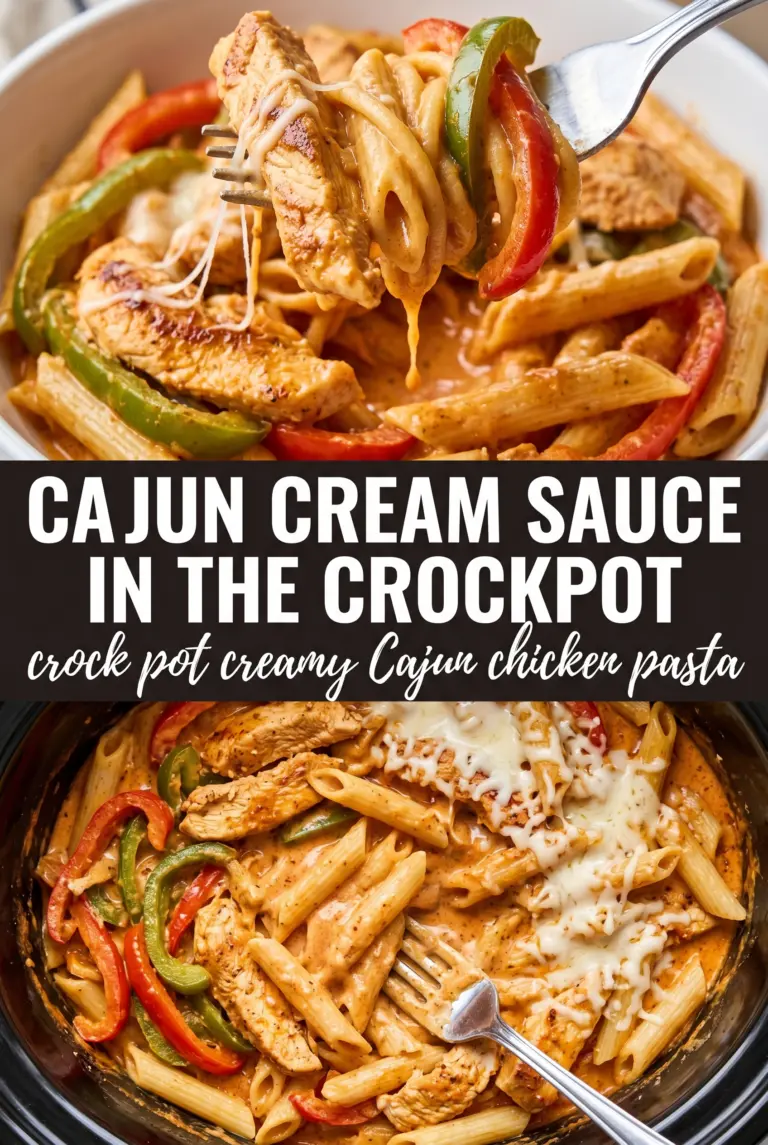 Crock Pot Creamy Cajun Chicken Pasta