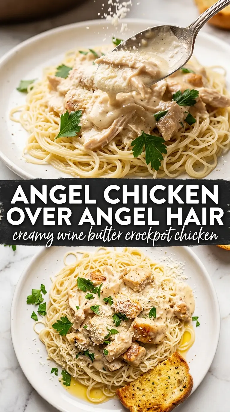 Crockpot Angel Chicken creamy, tender, comforting