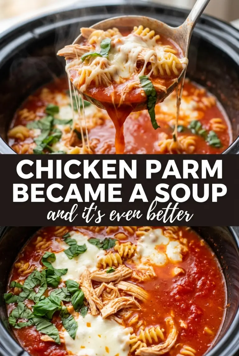 Crockpot Chicken Parmesan Soup