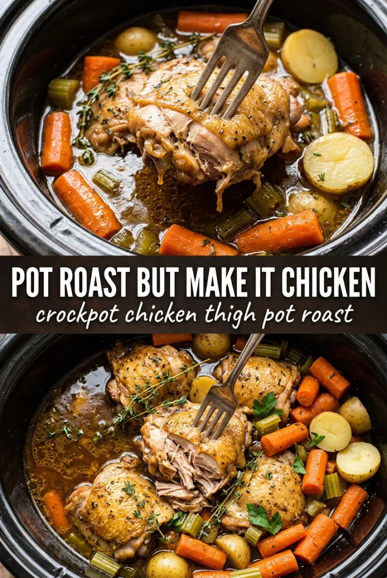 Crockpot Chicken Thigh Pot Roast