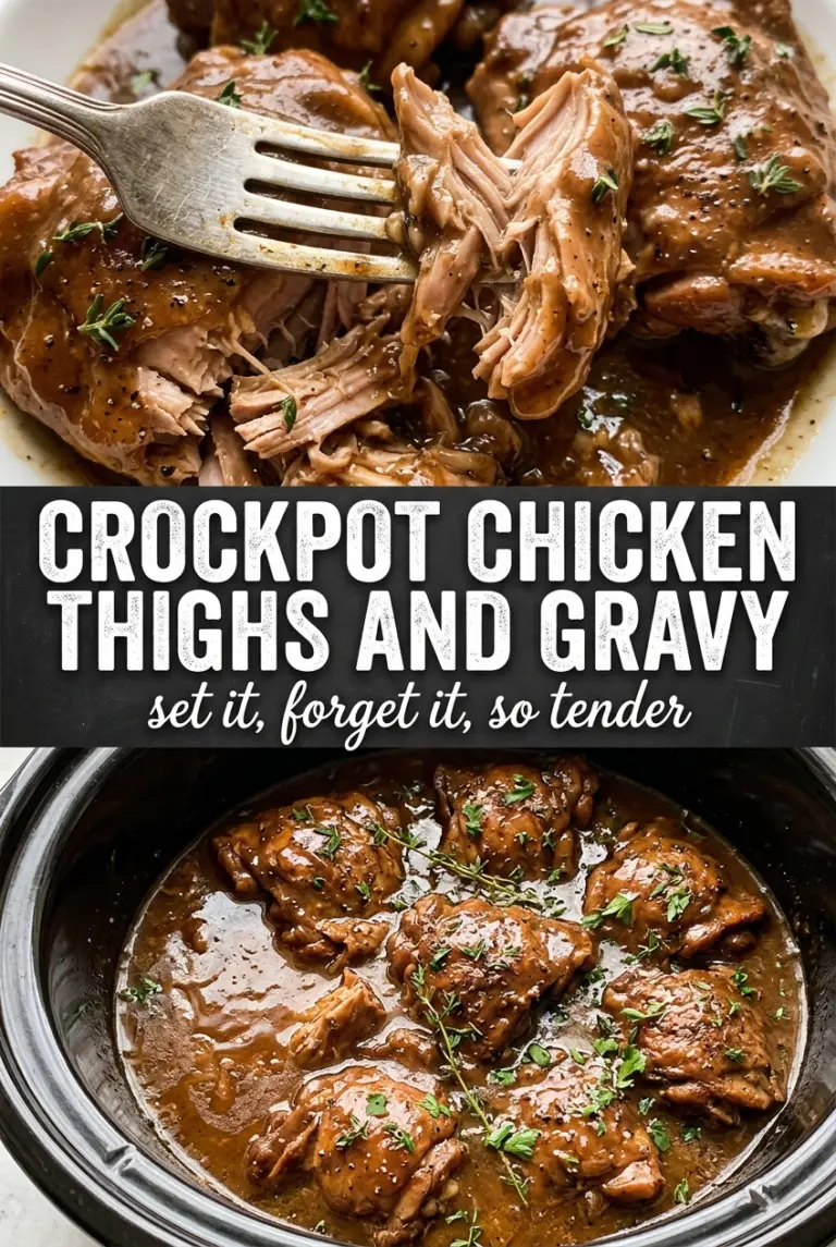 Crockpot Chicken Thighs and Gravy