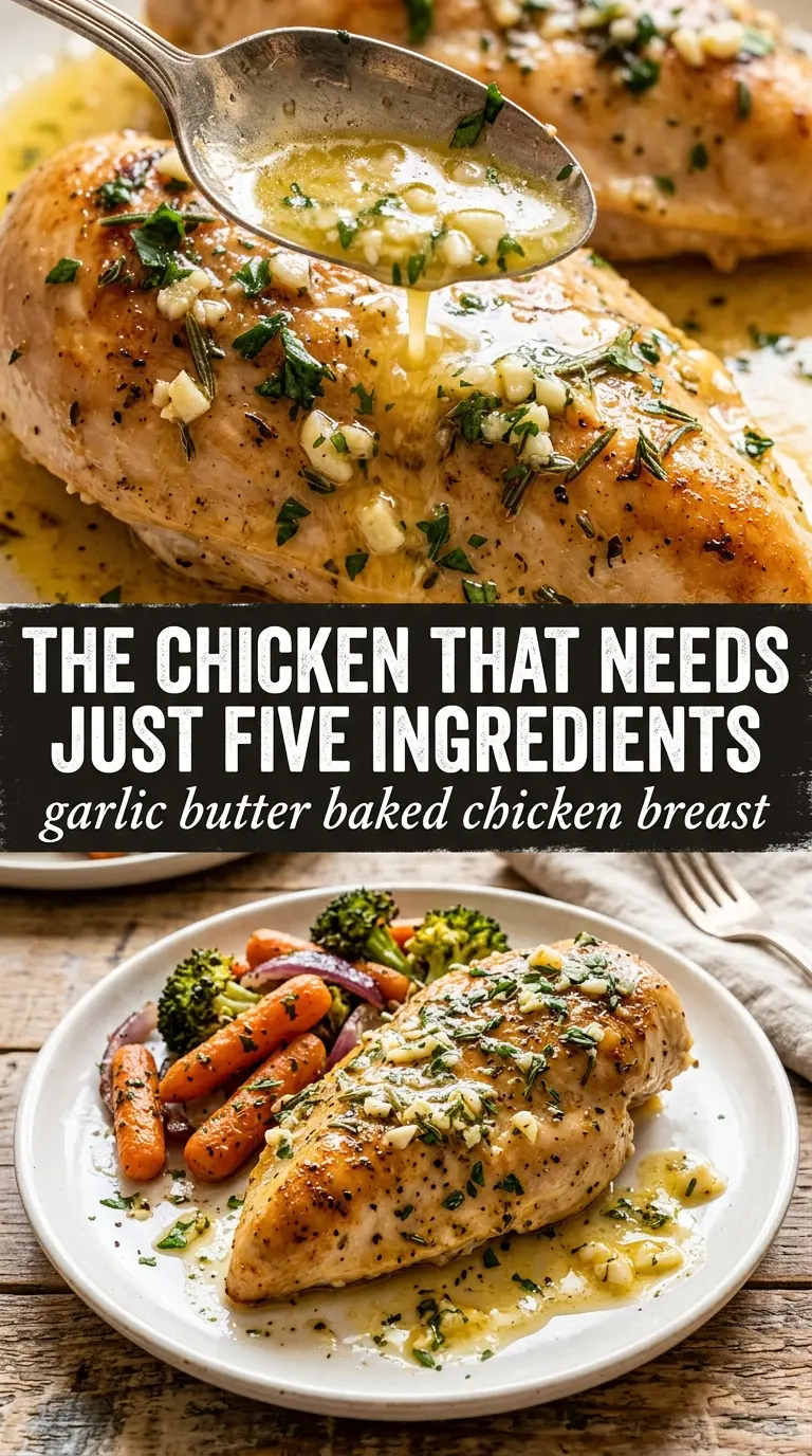 Garlic Butter Baked Chicken Breast juicy herb butter baked chicken