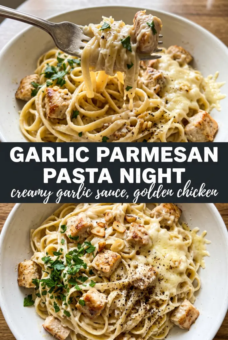 Garlic Parmesan Chicken Pasta