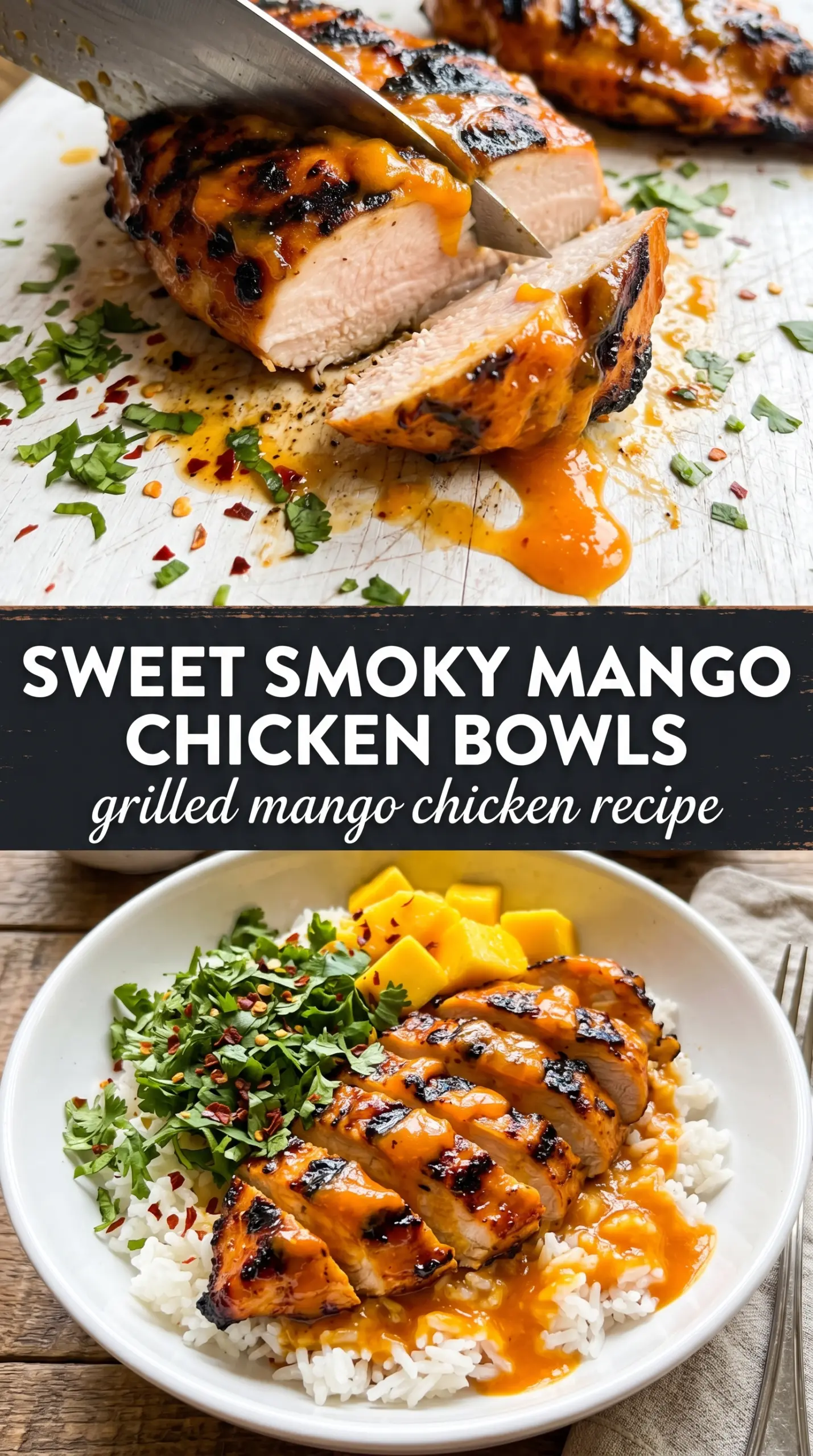 Grilled Mango Chicken caramelized juicy grilled
