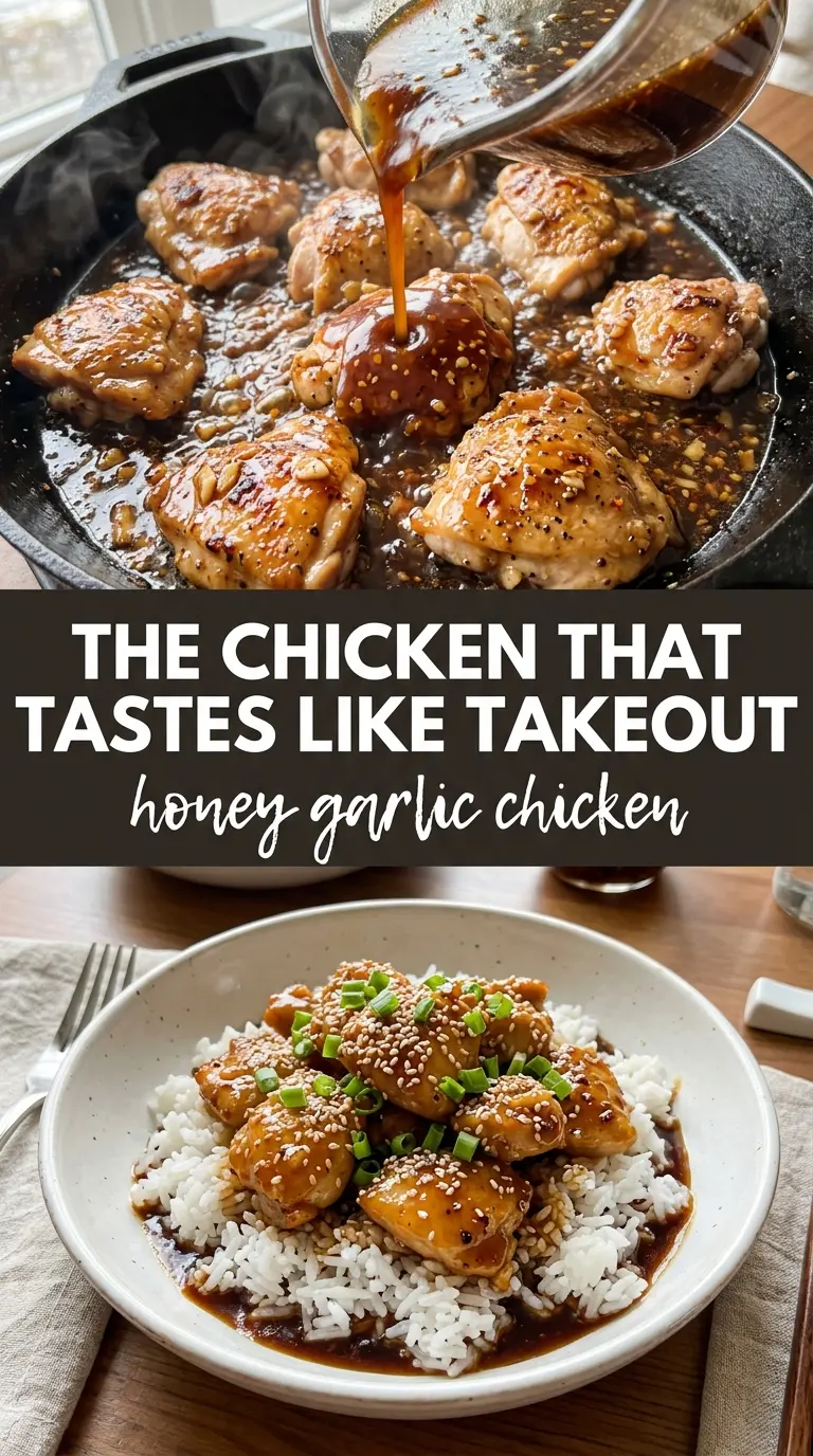 Honey Garlic Chicken sticky glazed chicken